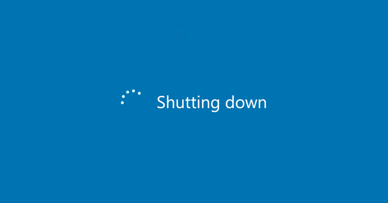 shutdown logo