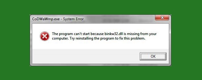 binkw32.dll error
